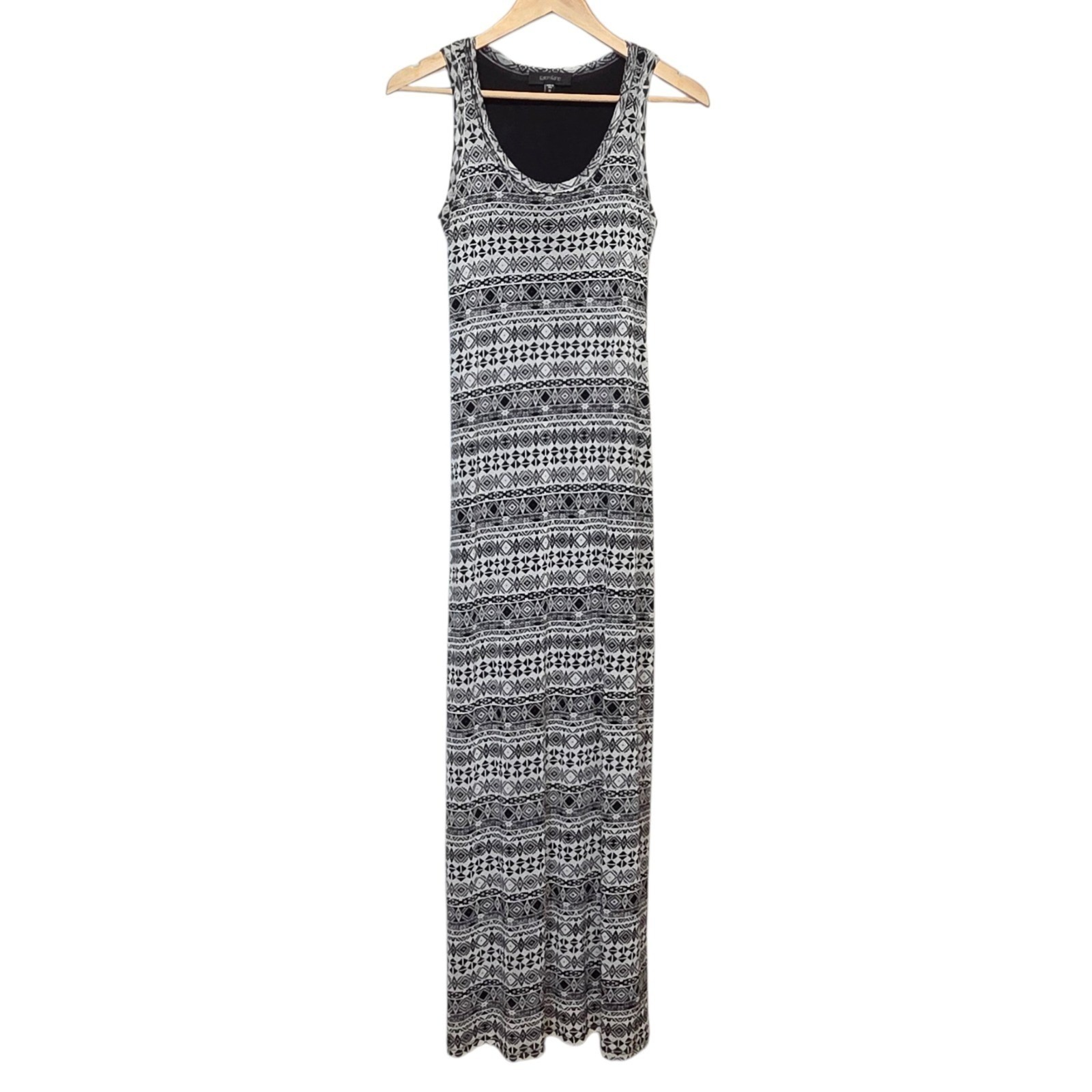 Karen Kane Southwestern Mesh Maxi Slip Dress Sleeveless Usa Travel Resort Size M